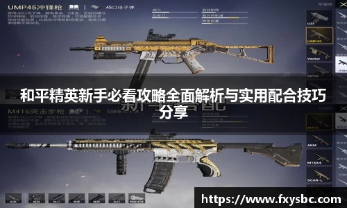 和平精英新手必看攻略全面解析与实用配合技巧分享